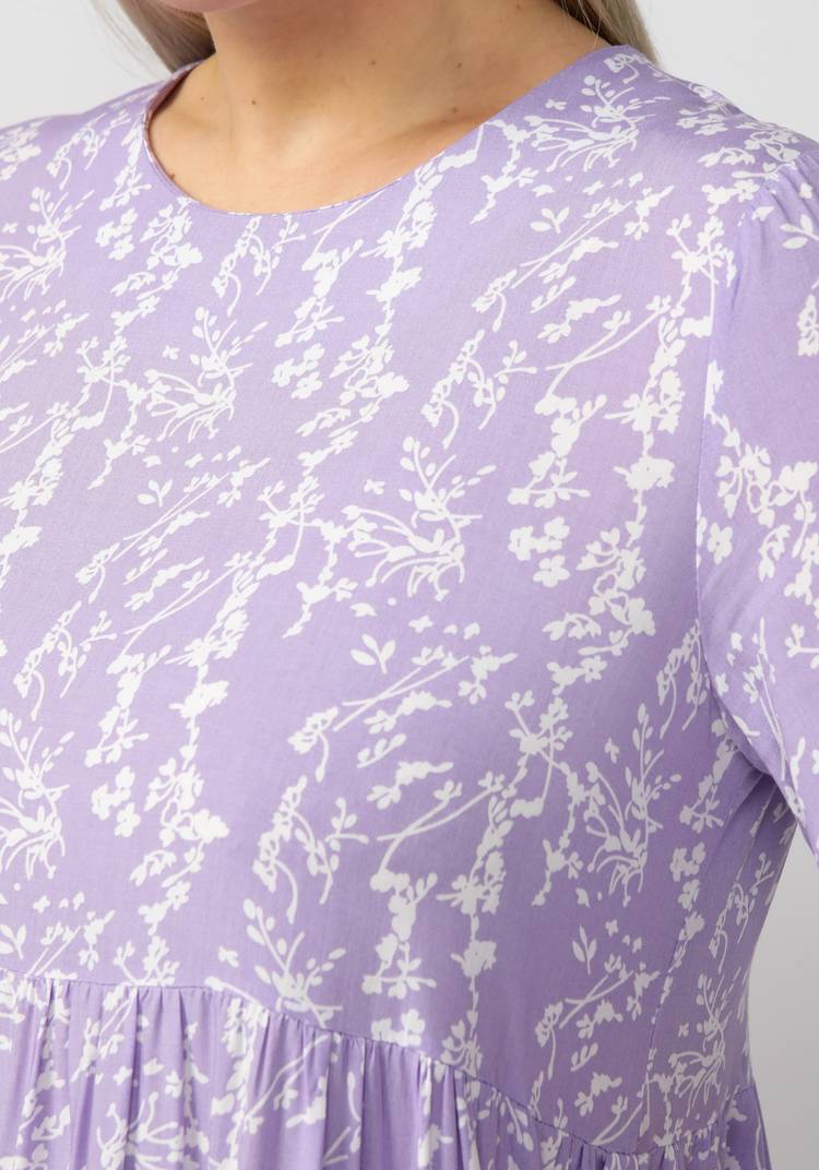 Платье свободного кроя с отрезной кокеткой шир.  750, рис. 25