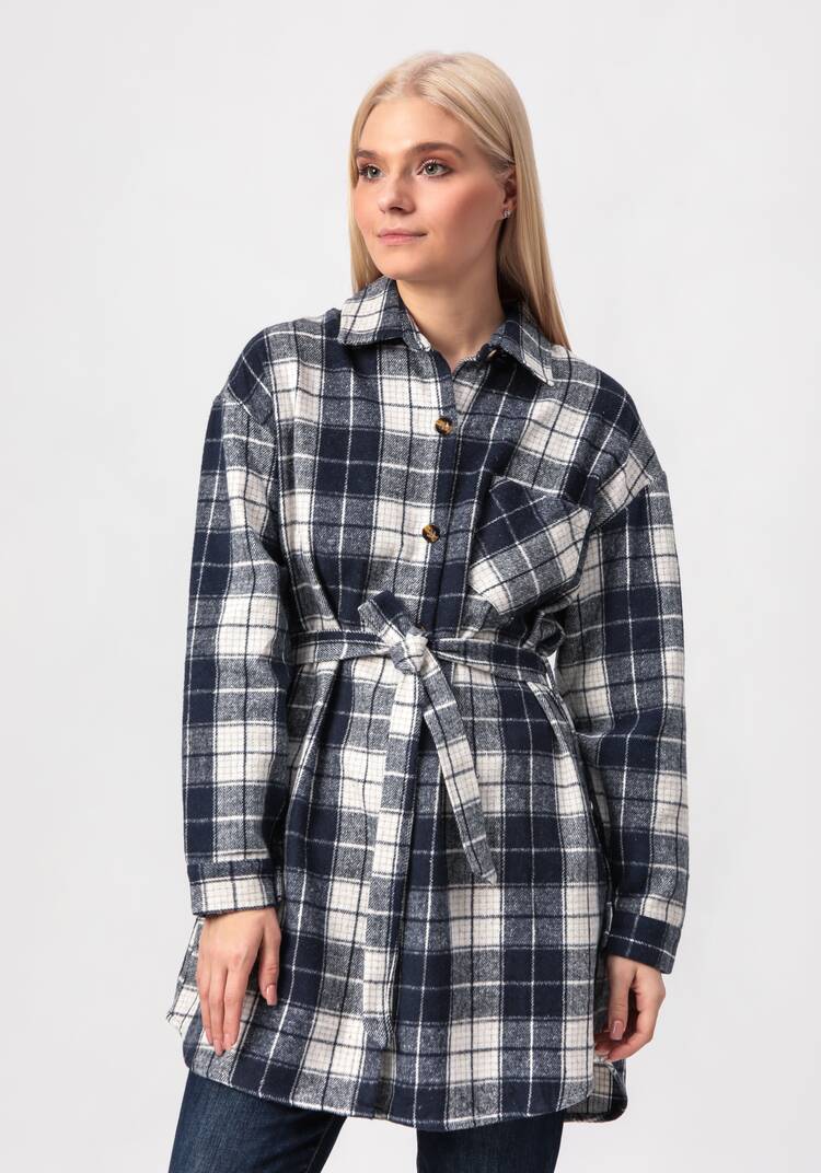 Рубашка удлиненная с поясом шир.  750, рис. 15