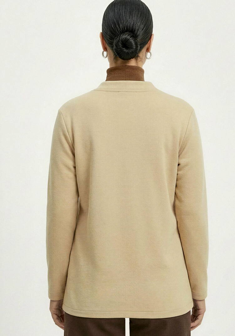 Кардиган на пуговицах утепленный шир.  750, рис. 28