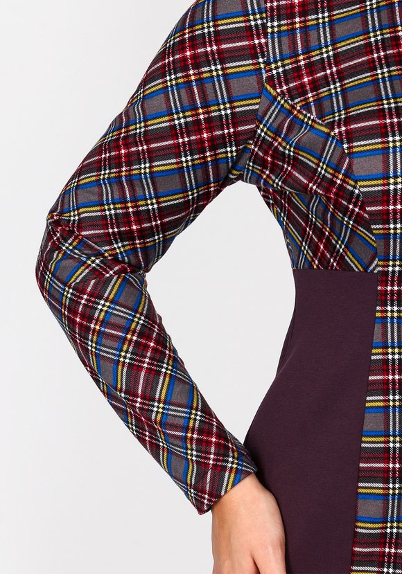 Платье с комбинированным принтом длины миди шир.  580, рис. 10