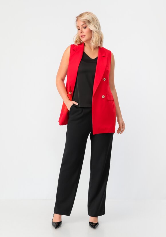 Жилет двубортный на пуговицах шир.  580, рис. 8