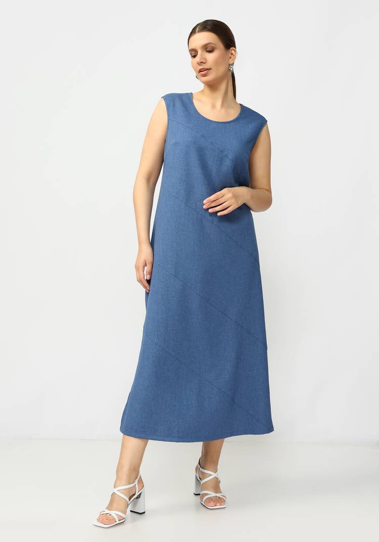 Длинное платье с разрезами Сабина шир.  750, рис. 7