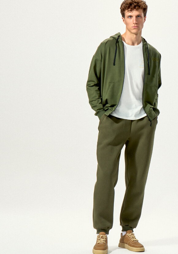 Брюки утеплённые из футера на резинке шир.  580, рис. 13