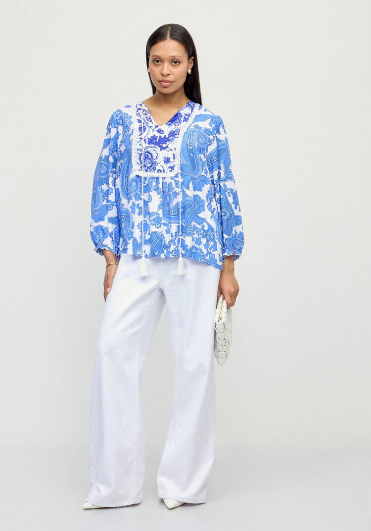 Блуза Весна внутри меня шир.  750, рис. 2