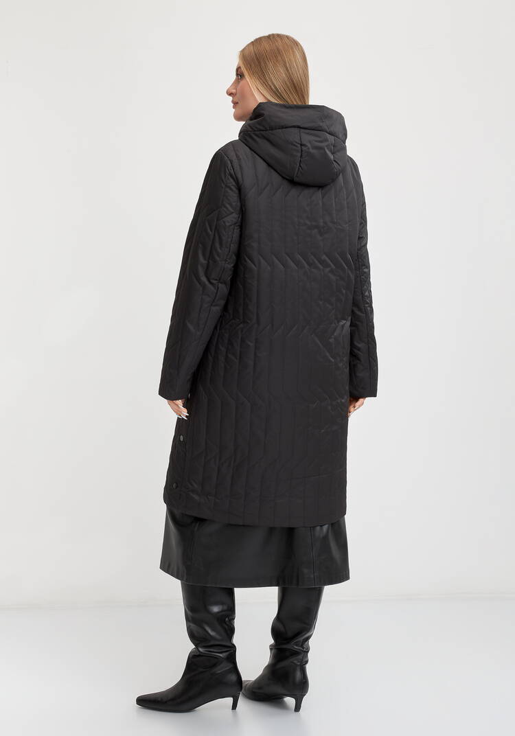 Пальто с фигурной стежкой Стефания шир.  750, рис. 27