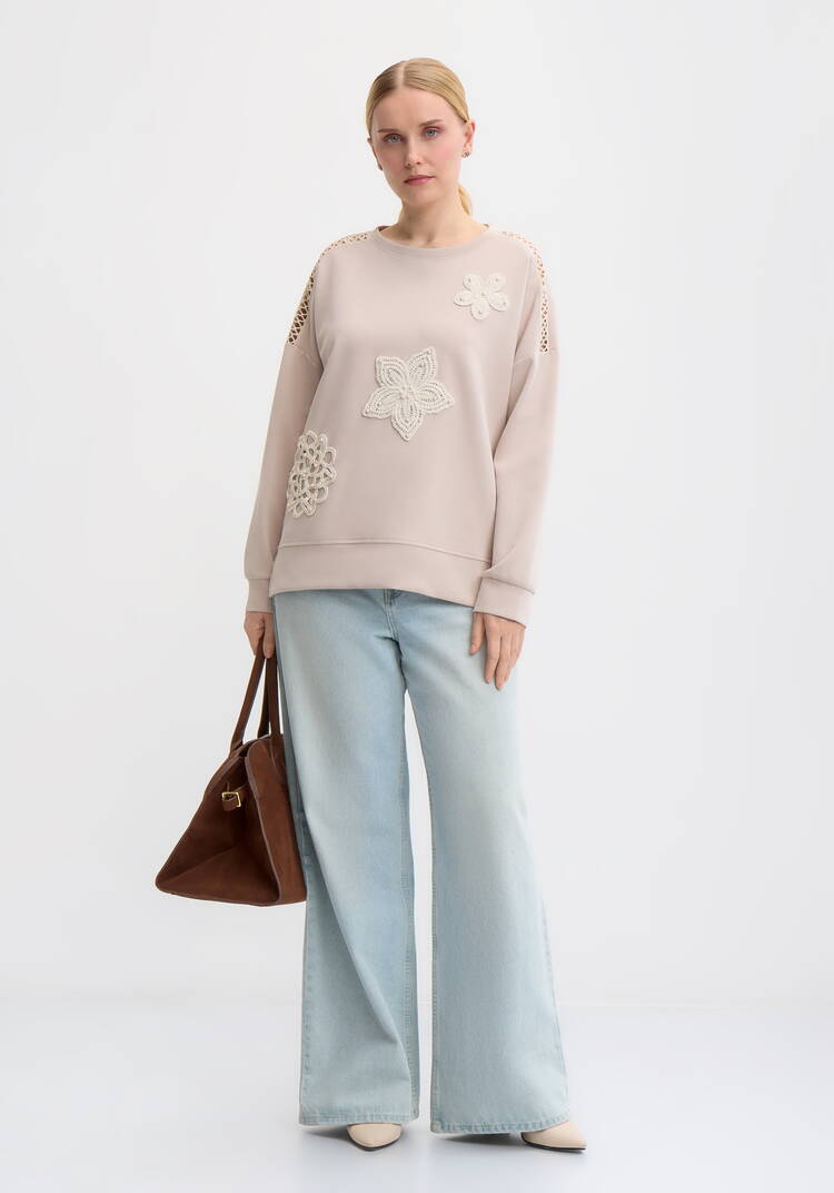 Свитшот с обьемным декором шир.  750, рис. 2