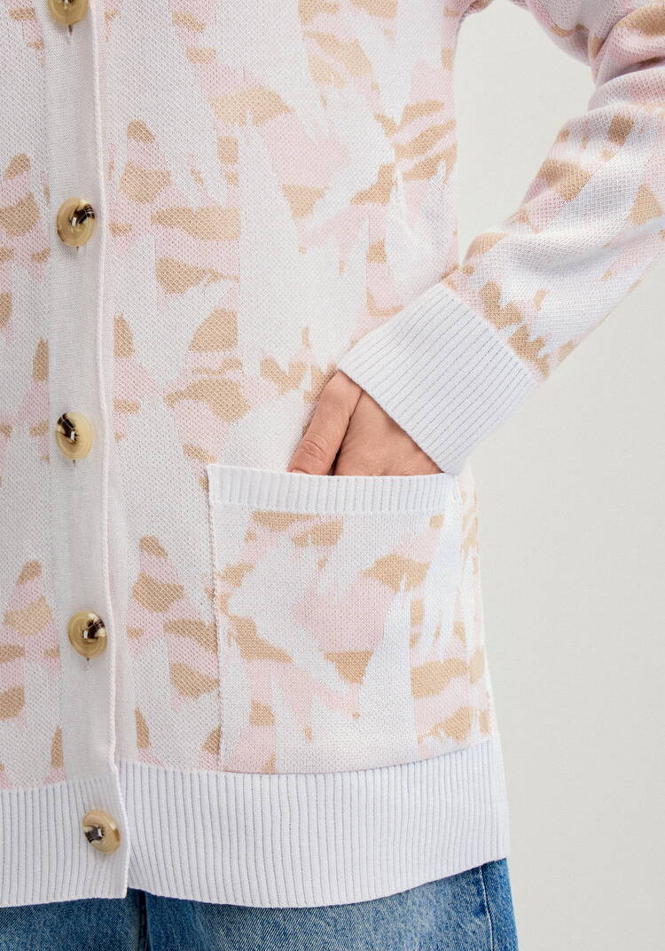 Кардиган с застежкой на пуговицы шир.  750, рис. 5