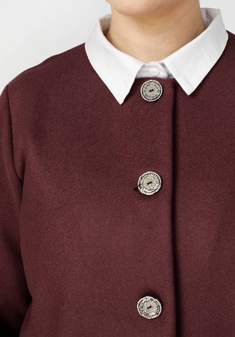 Полупальто Адель с рельефами шир.  750, рис. 4