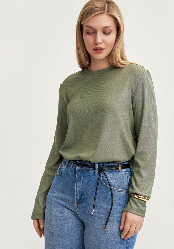 Лонгслив с блестящим напылением шир.  580, рис. 8