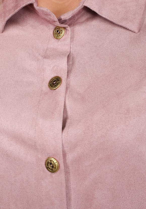 Жакет в рубашечном стиле из эко-замши шир.  580, рис. 4