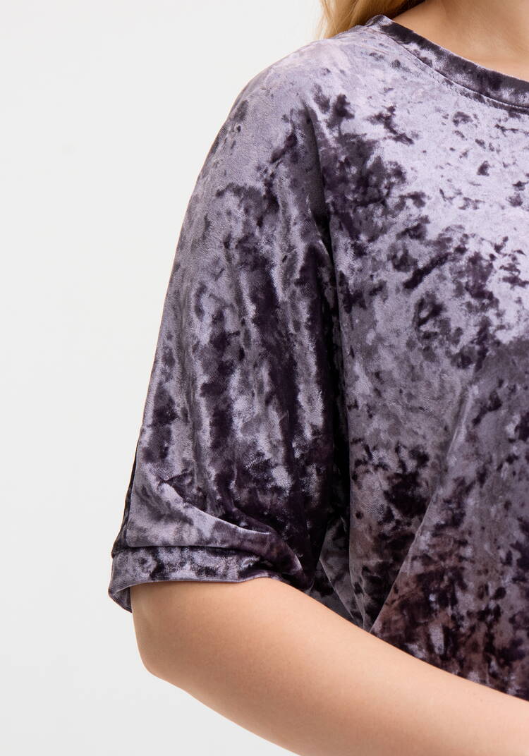Костюм бархатный с брюками палаццо шир.  750, рис. 9