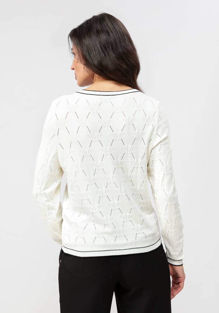 Джемпер с фактурным принтом шир.  750, рис. 10