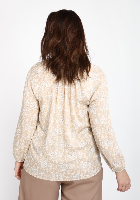 Блуза свободного кроя с набивным рисунком шир.  580, рис. 6