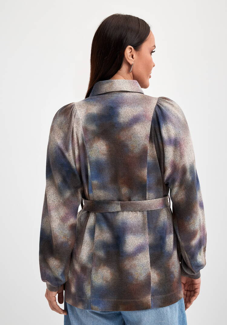 Блуза с принтом на пуговицах Ирида шир.  750, рис. 3