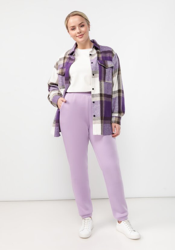 Брюки прямые утепленные на резинке шир.  580, рис. 7