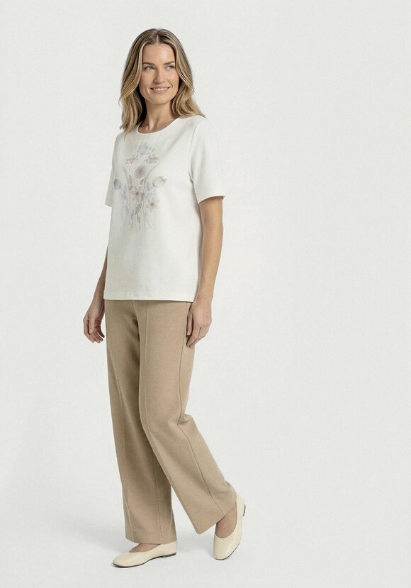 Блуза с принтом из льна шир.  580, рис. 24