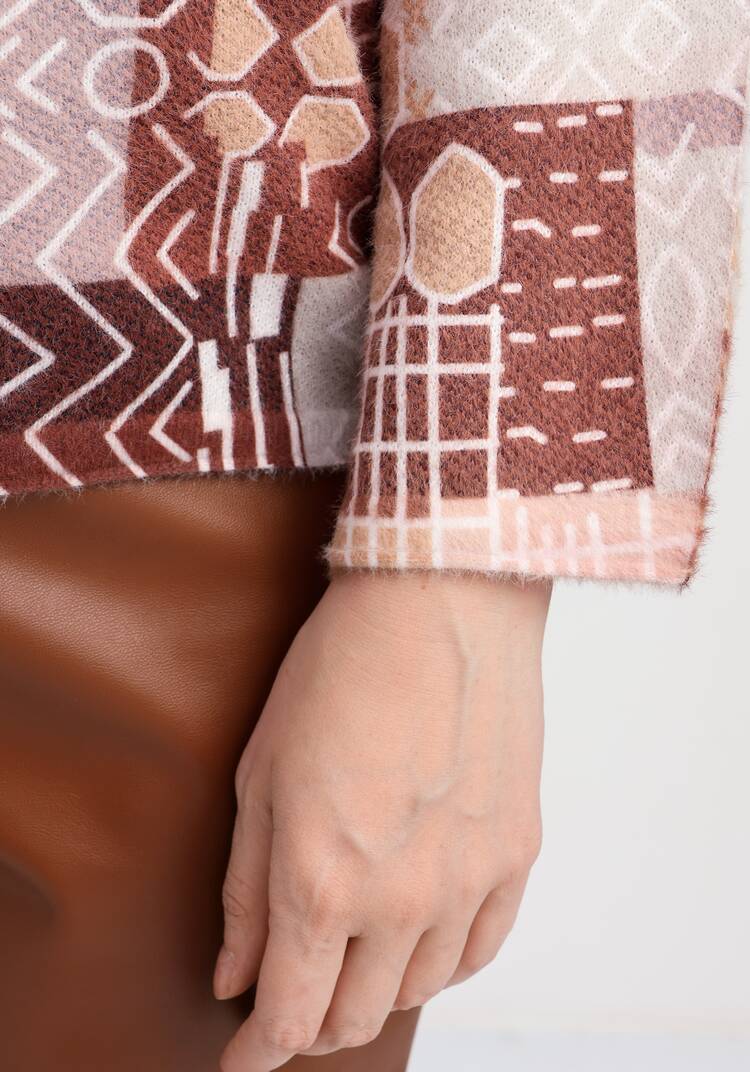 Джемпер свободный Этнический рисунок шир.  750, рис. 6