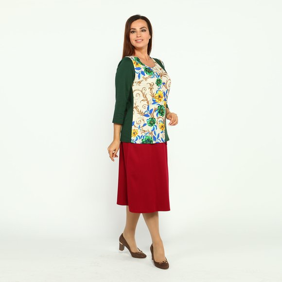 Юбка-трапеция на резинке шир.  580, рис. 27