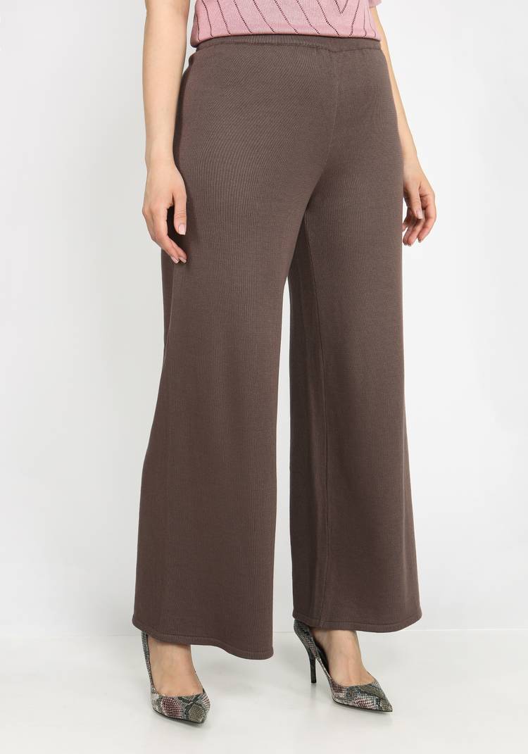 Брюки широкие на резинке из хлопка шир.  750, рис. 5