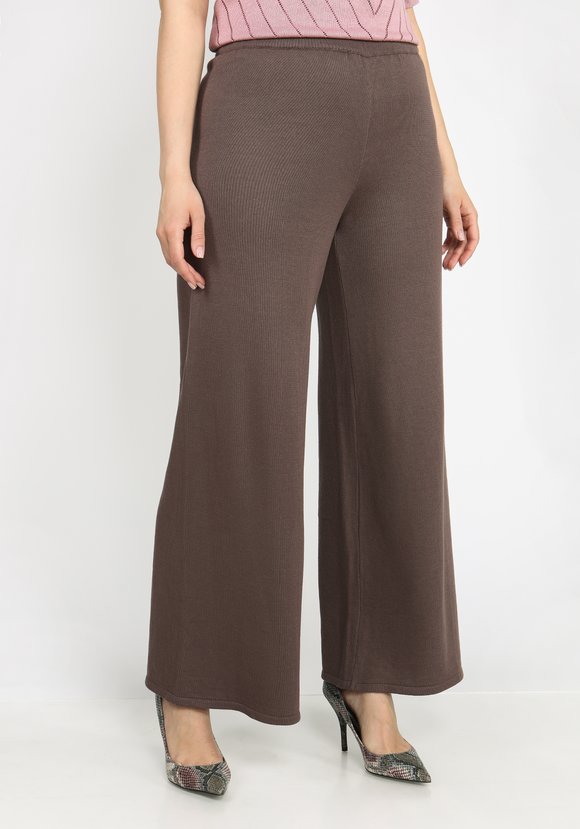 Брюки широкие на резинке из хлопка шир.  580, рис. 5