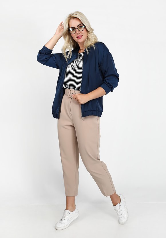 Куртка-бомбер на молнии шир.  580, рис. 8