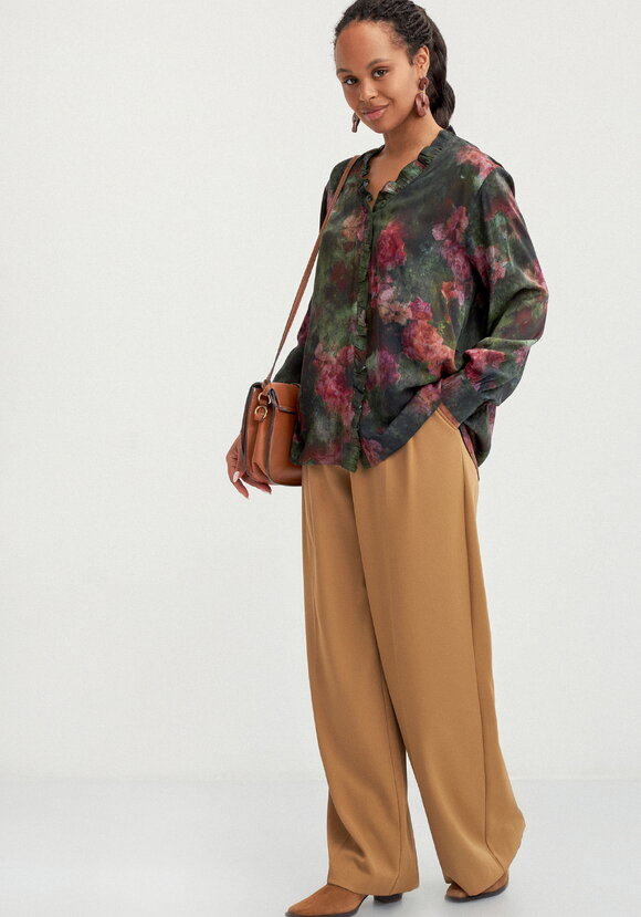 Блуза с потайной застежкой шир.  580, рис. 8