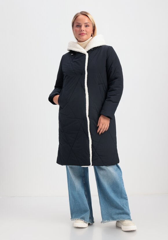 Пальто с меховой опушкой и капюшоном шир.  580, рис. 2