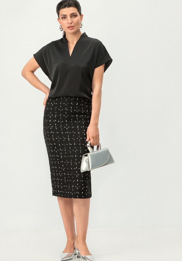 Юбка классическая миди шир.  580, рис. 16