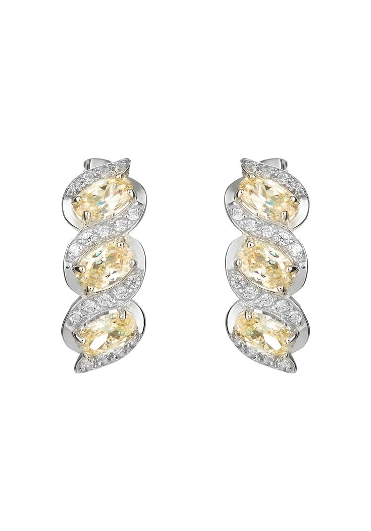 Серьги серебряные Невероятное чудо шир.  750, рис. 2