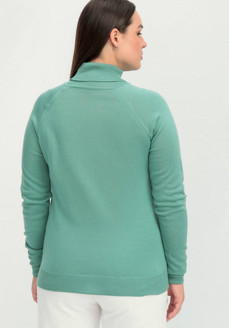 Джемпер прямого силуэта с высоким воротом шир.  750, рис. 19