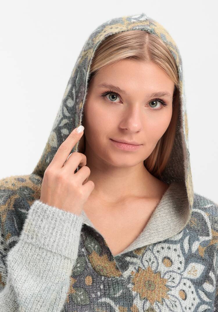 Джемпер Цветочное наслаждение шир.  750, рис. 6