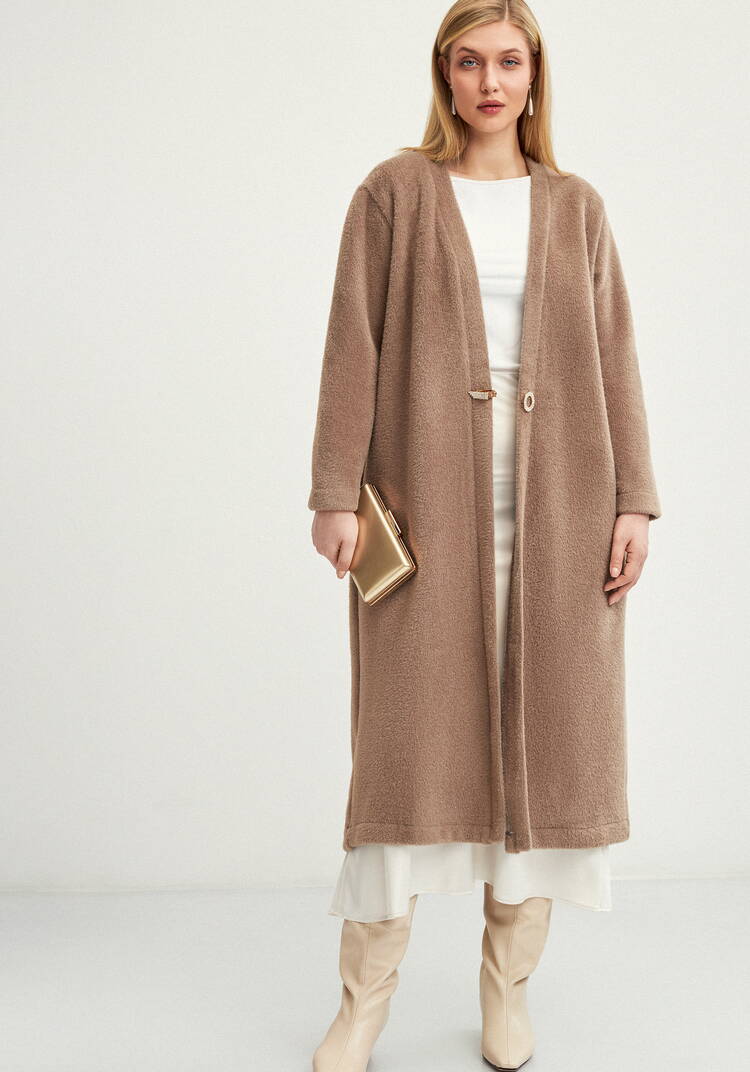 Кардиган удлиненный с пушистым ворсом шир.  750, рис. 13