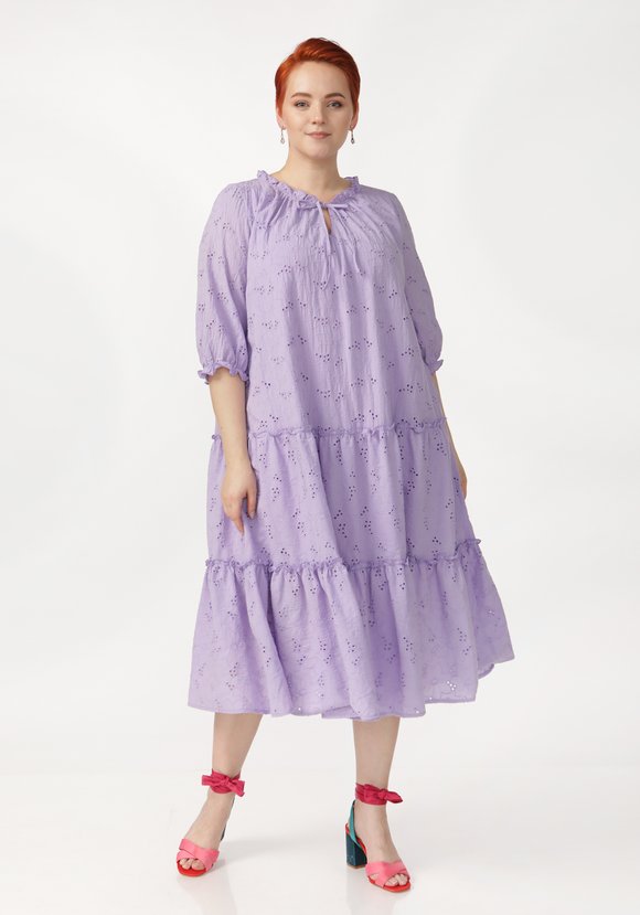 Платье ярусное свободного кроя шир.  580, рис. 9