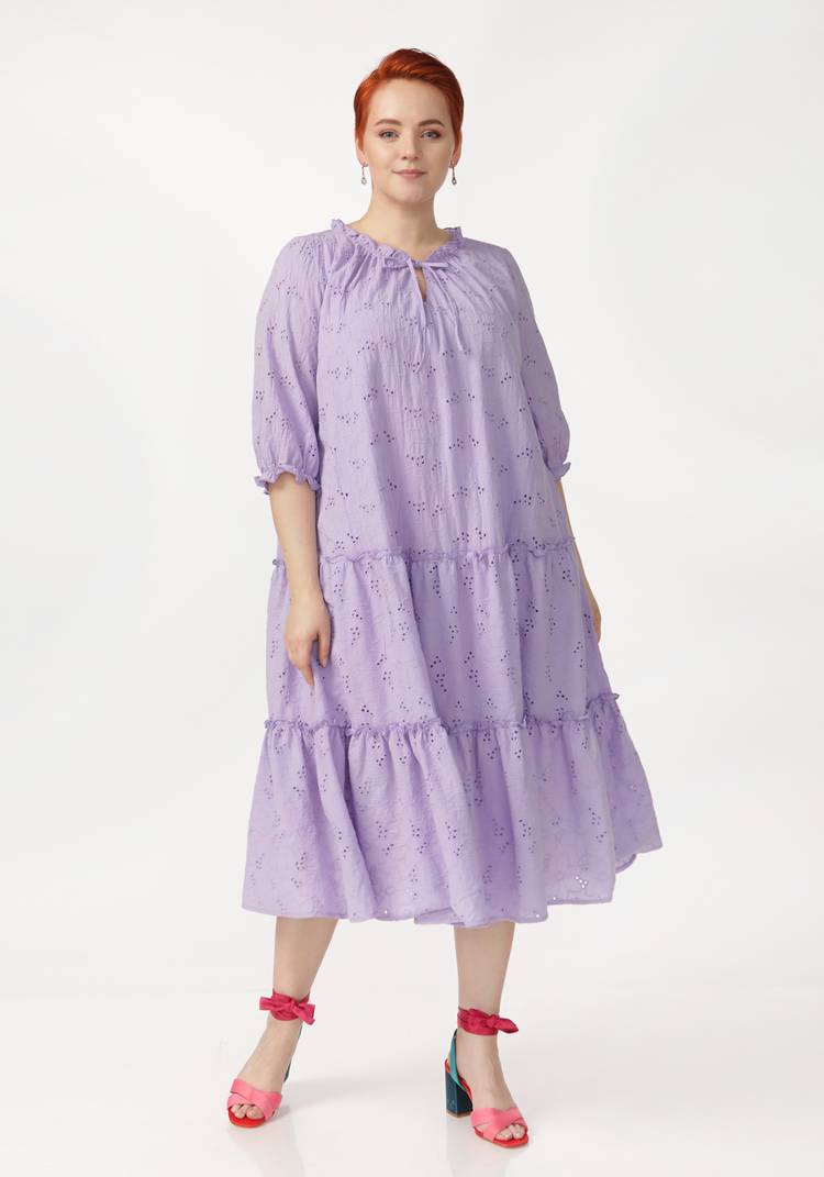 Платье ярусное свободного кроя шир.  750, рис. 9