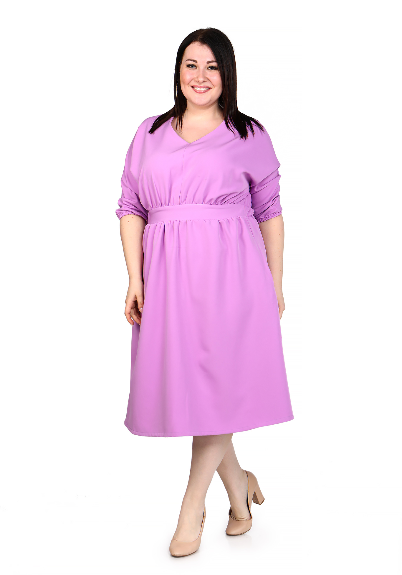Платье "Чарующая красота" Vivienne Mare, размер 52, цвет сиреневый - фото 5