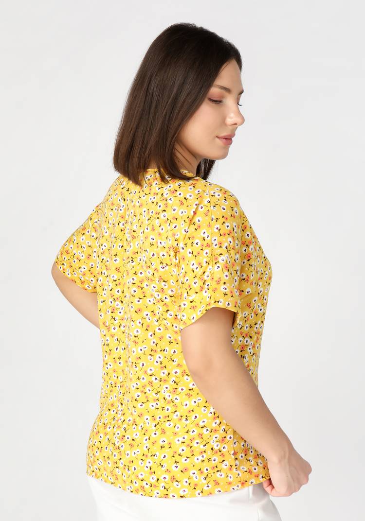 Блуза с цветочным принтом Оливия шир.  750, рис. 20