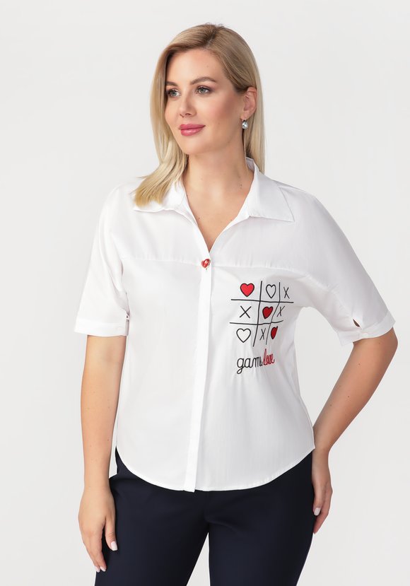 Блуза Легкий вечер шир.  580, рис. 5