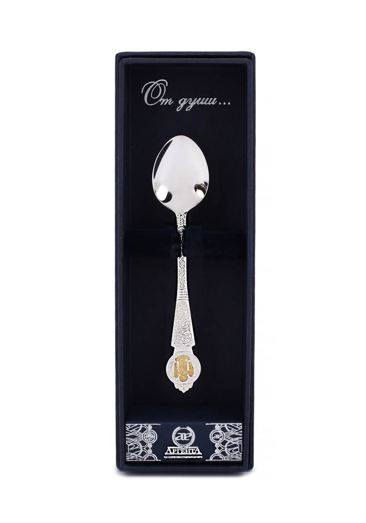 АРХИВ Серебряная ложка Ангел-Хранитель шир.  750, рис. 7