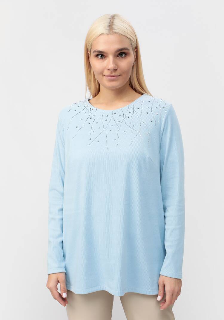 Туника c декором из страз шир.  750, рис. 10