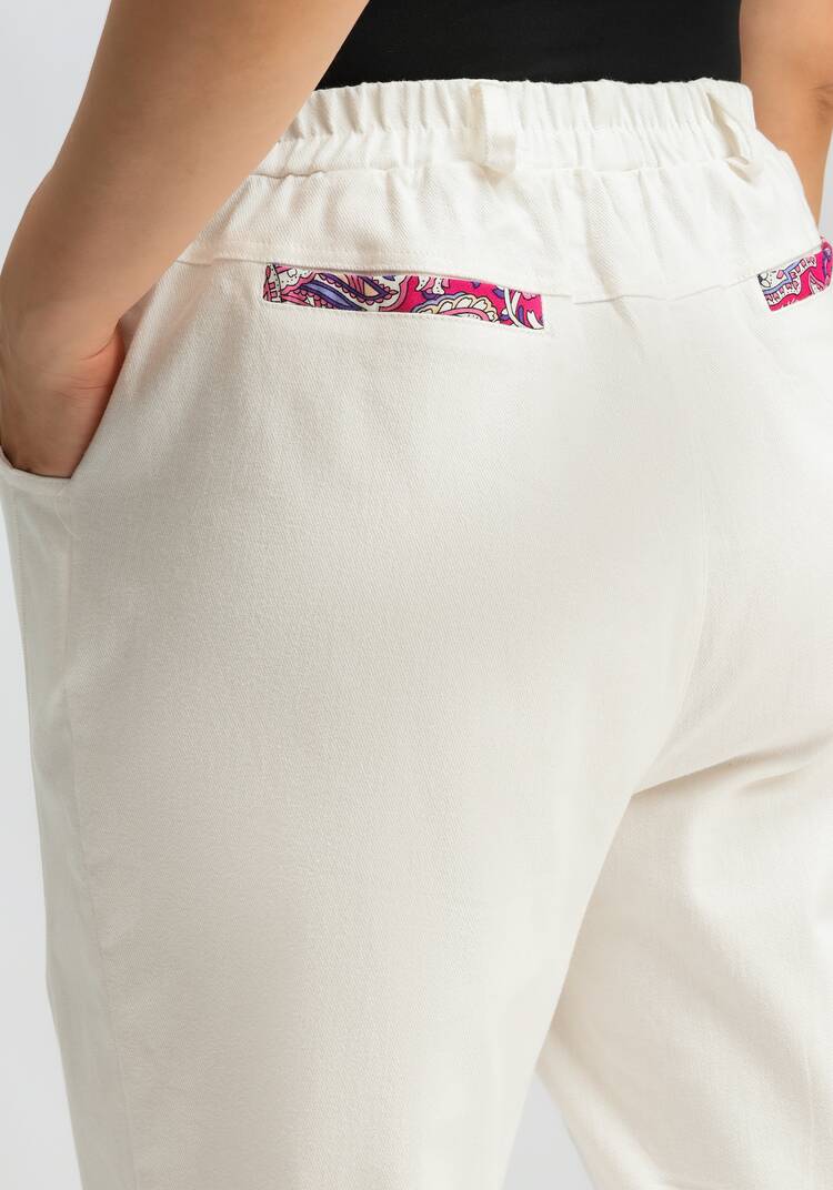 Брюки с контрастной отделкой шир.  750, рис. 22