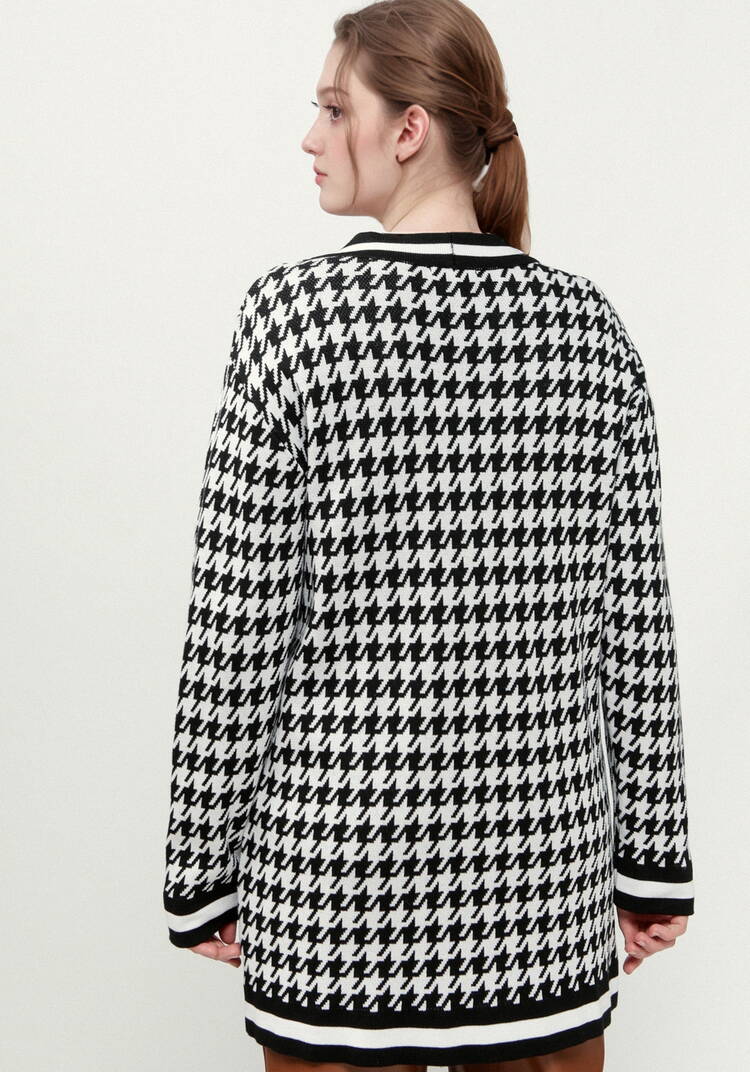 Кардиган Гусиная лапка шир.  750, рис. 11