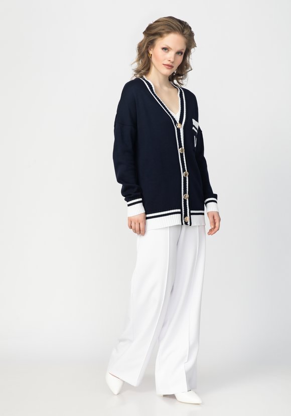 Кардиган с карманом на груди и логотипом шир.  580, рис. 7