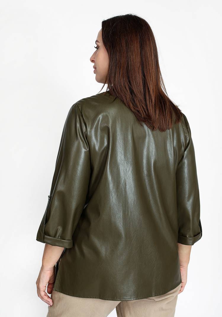 Рубашка из эко-кожи шир.  750, рис. 3