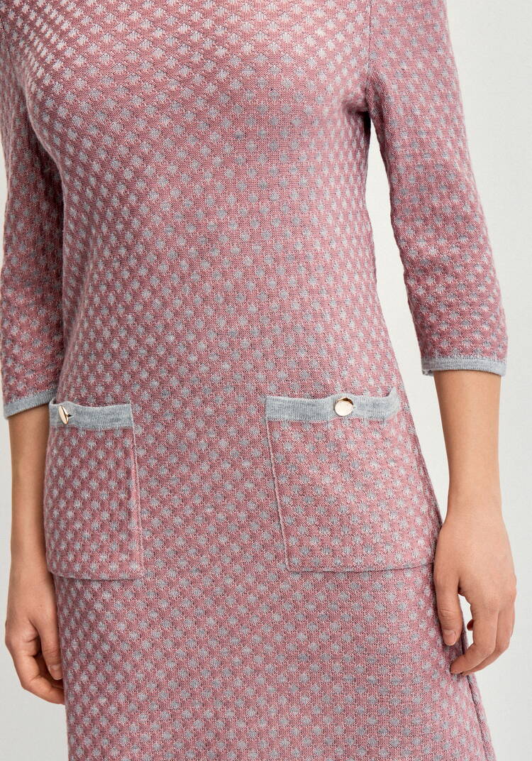 Платье полуприлегающего силуэта с рукавом 3/4 шир.  750, рис. 12