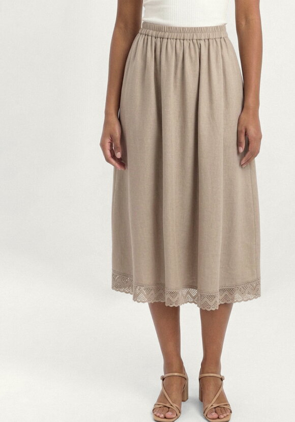 Юбка изо льна Магия кружева шир.  580, рис. 12
