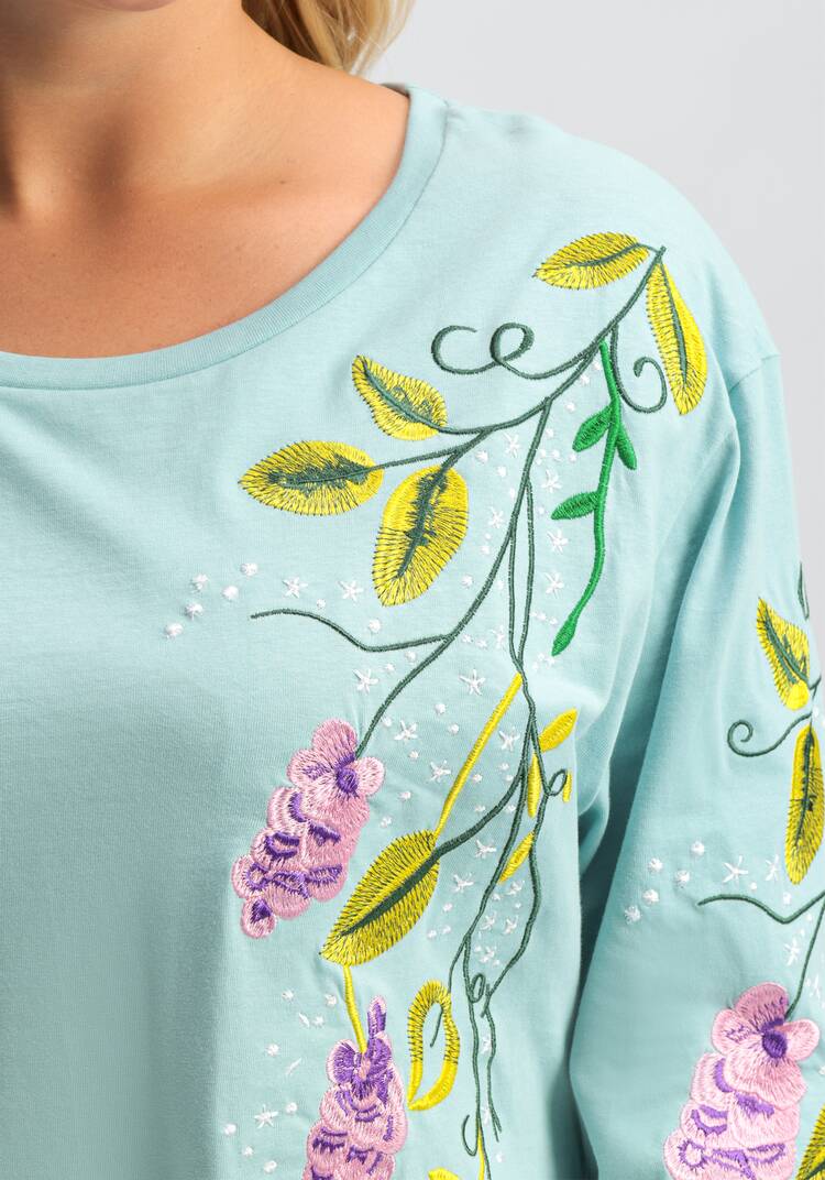 Лонгслив с вышивкой шир.  750, рис. 23