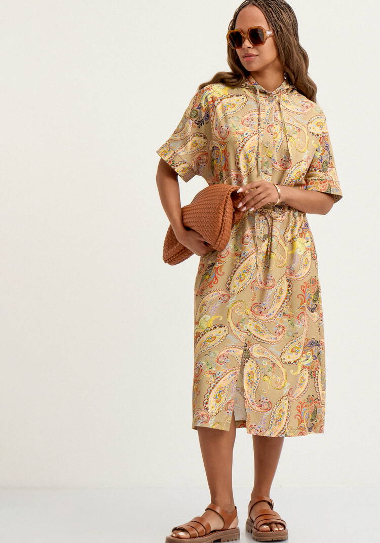 Платье изо льна с капюшоном шир.  750, рис. 8