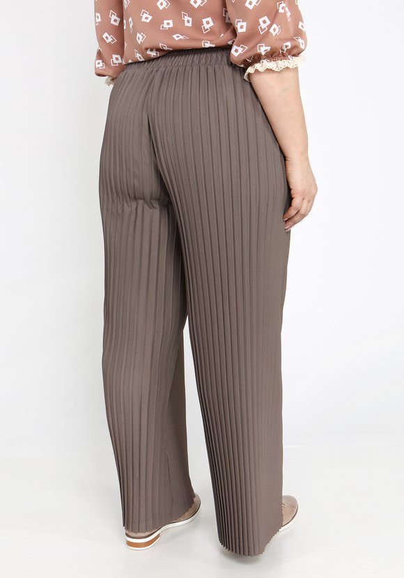 Брюки широкие плиссе на резинке шир.  580, рис. 6