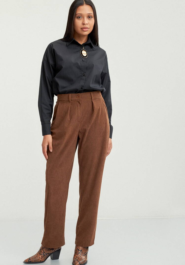 Брюки бананы с комфортным поясом шир.  750, рис. 8