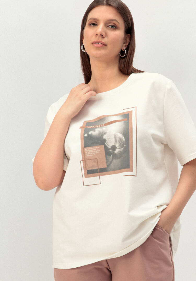 Комплект брючный с принтом на футболке шир.  750, рис. 10